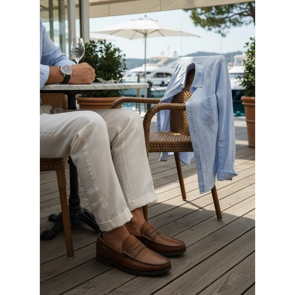 Mephisto Cap Vert Penny Loafers‎ Mens 10 Rust Brown Leather Comfort Slip On